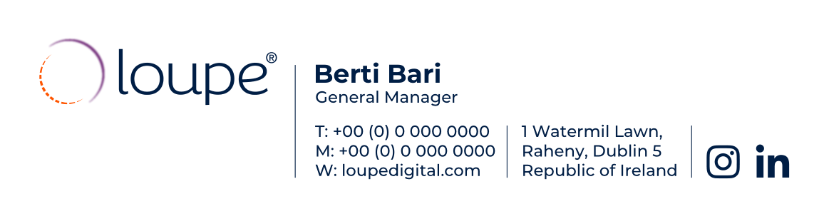 Loupe Digital email signature